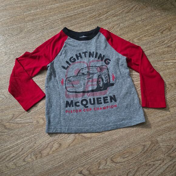 Disney Cars Lightning McQueen Long Sleeve Shirt Size 3T – Toddler, Graphic Tee - Picture 1 of 4